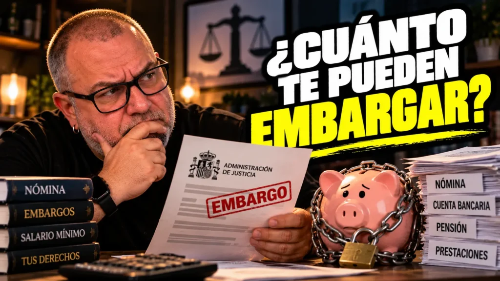 Javier Fuentes analizando un embargo para ver cuanto te puede embargar