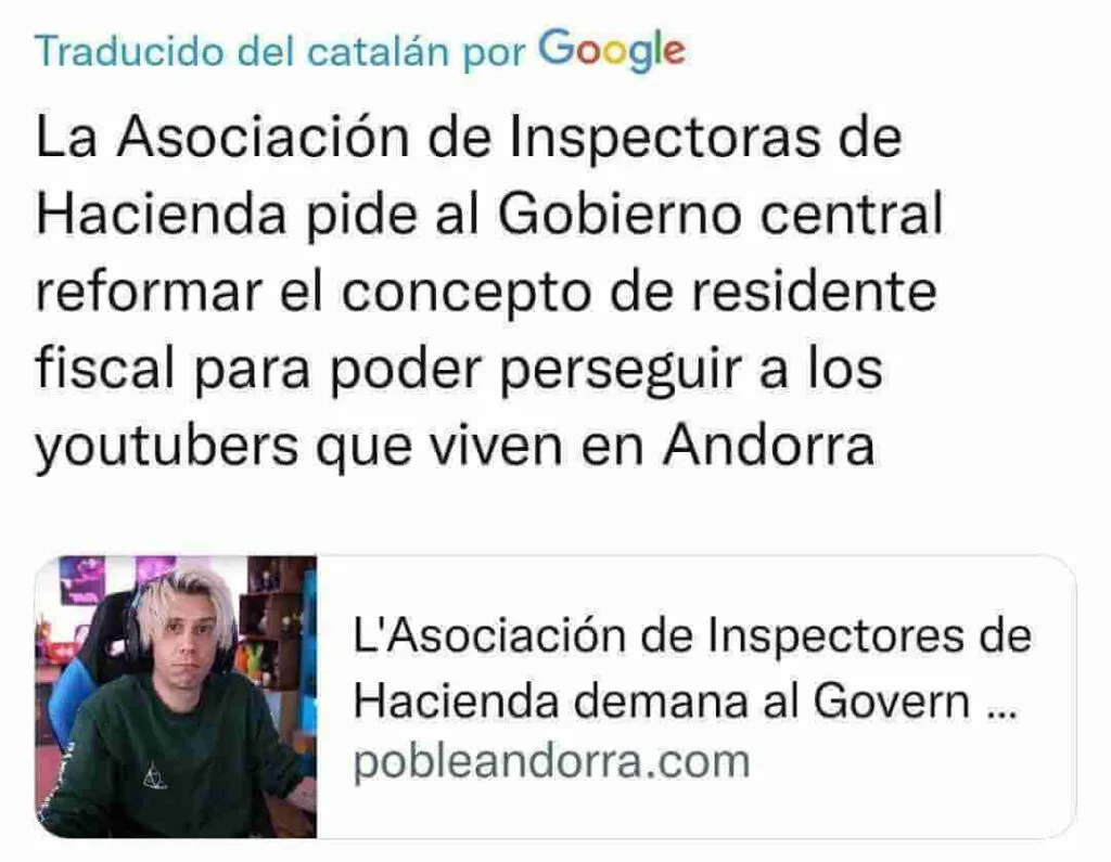 Porque el Rubius se va a ir a vivir a Andorra