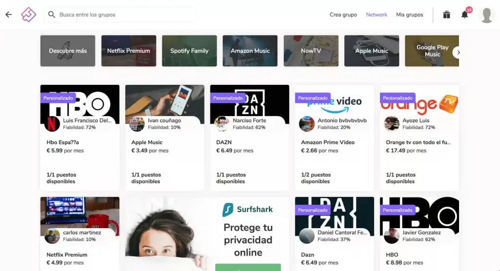 ¡Divide el coste de Disney+, HBO Max, Netflix o Spotify (y muchos más) con Together Price!